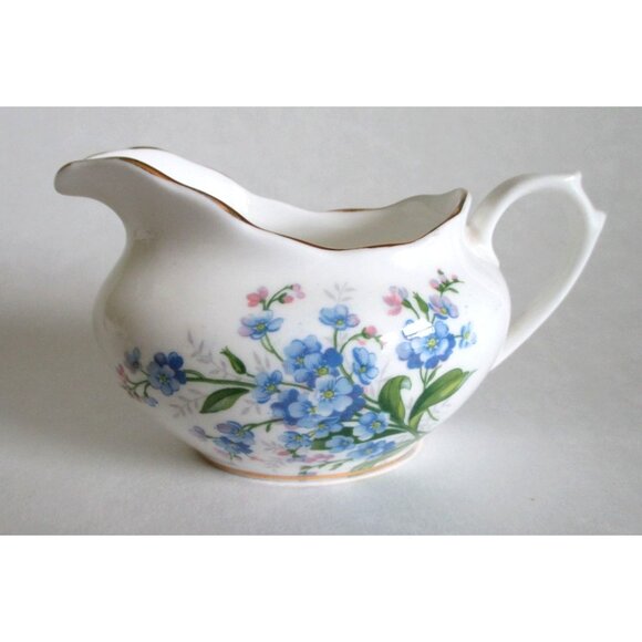 Royal Albert Forget Me Not Mini Oval Creamer Open Sugar Bowl English Bone China - Picture 2 of 10